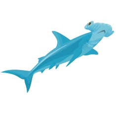 Under The Sea Theme Party Supplies | Hammerhead Shark Cutout
